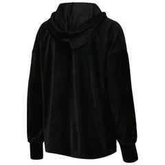 Chicago Bulls Touch Women's End Line Velour Pullover Hoodie Black