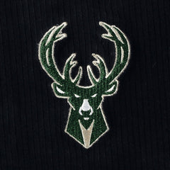 Milwaukee Bucks Touch Women's End Line Velour Pullover Hoodie Black