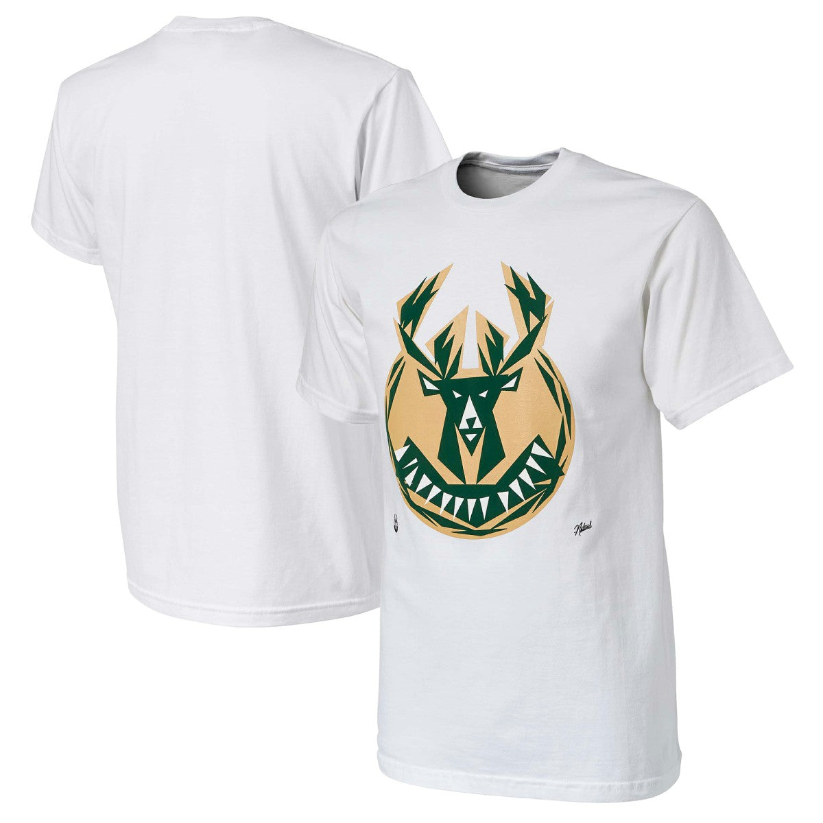 Milwaukee Bucks NBA x Naturel No Caller ID T-Shirt White