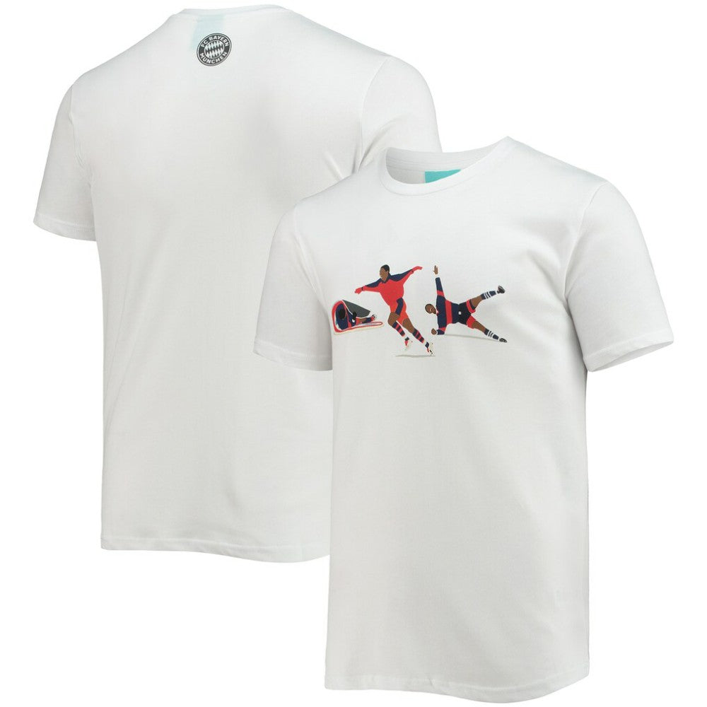 Giovane Élber Bayern Munich Hands-of-God T-Shirt White