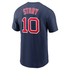 Trevor Story Boston Red Sox Nike Name & Number T-Shirt - Navy T-shirts