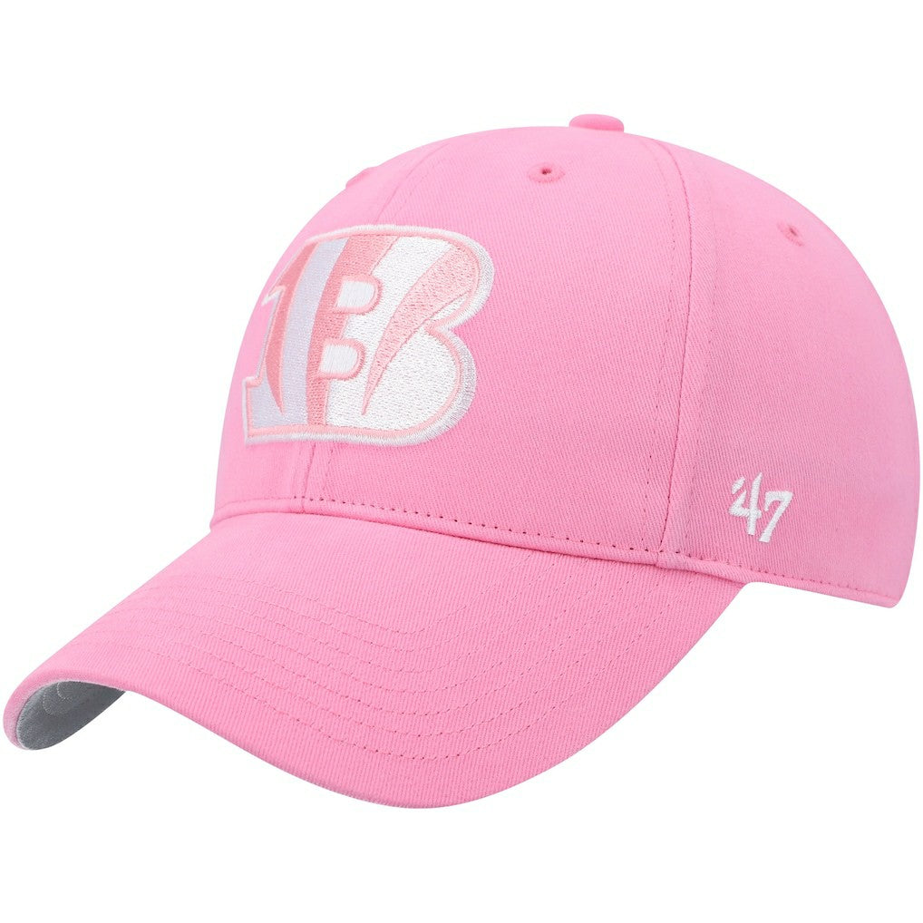 Cincinnati Bengals '47 Girls Youth Rose MVP Adjustable Hat - Pink Hats