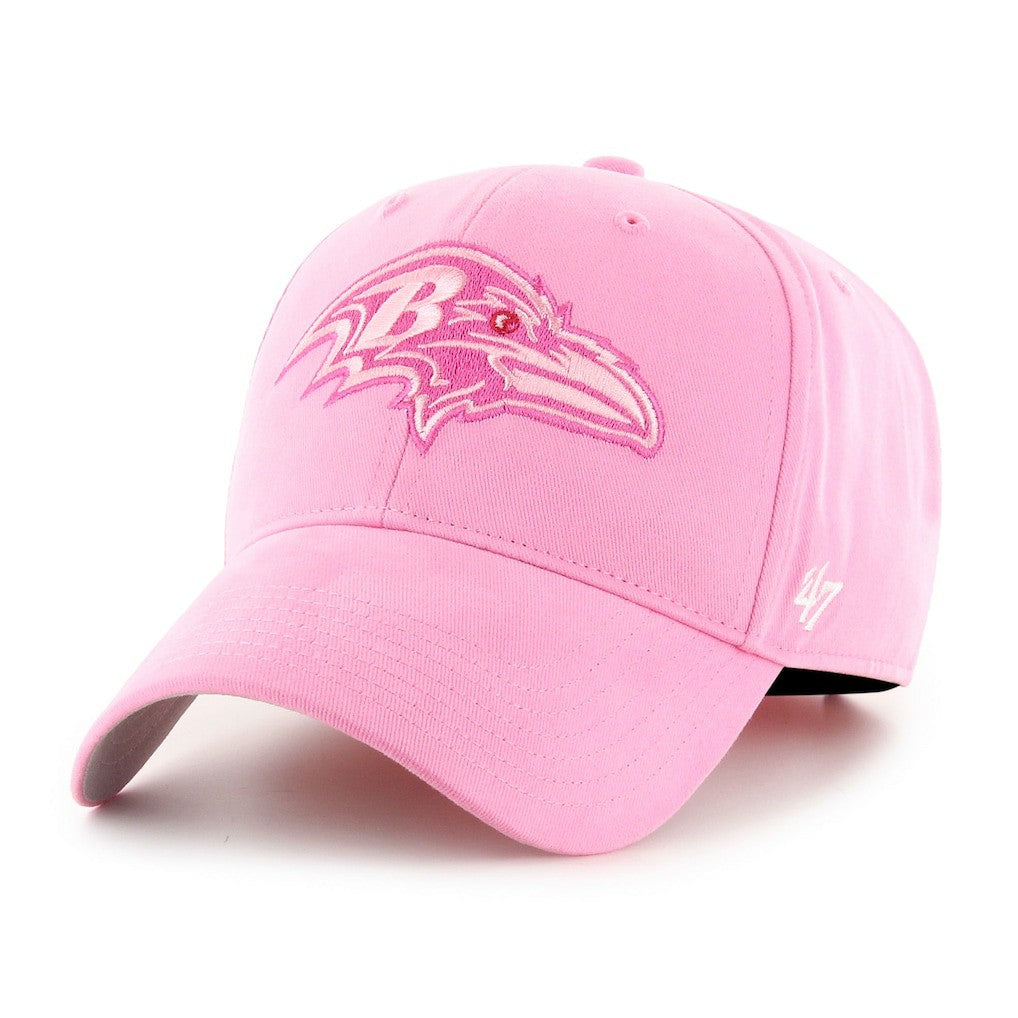 Baltimore Ravens '47 Girls Youth Rose MVP Adjustable Hat - Pink Hats