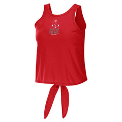 Boston Red Sox WEAR by Erin Andrews Women's Open Back Twist Tie Tank Top - Red Tanks