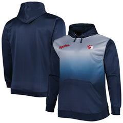 Cleveland Guardians Fade Sublimated Fleece Pullover Hoodie - Navy Hoodies