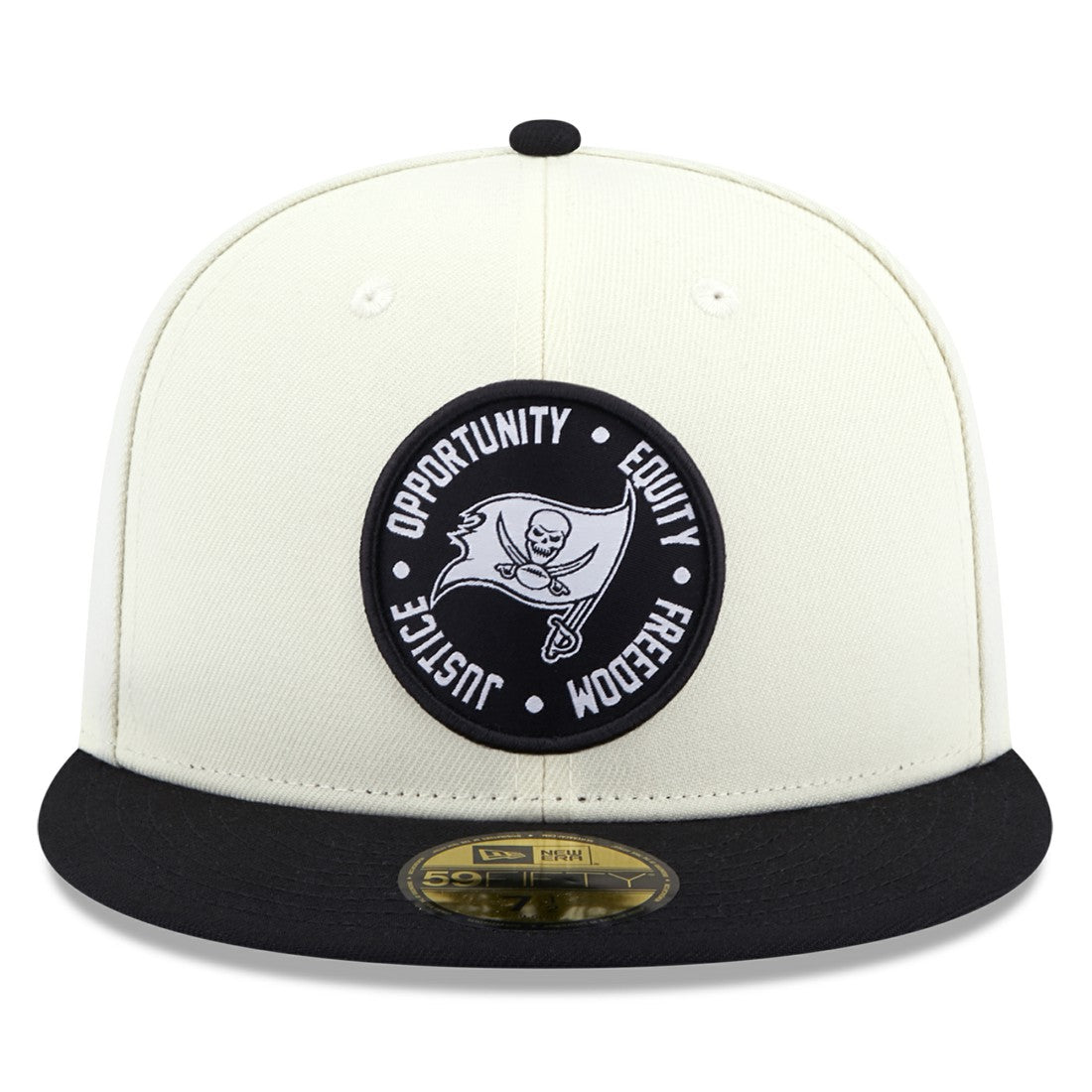 Tampa Bay Buccaneers New Era 2022 Inspire Change 59FIFTY Fitted Hat - Cream/Black Hats