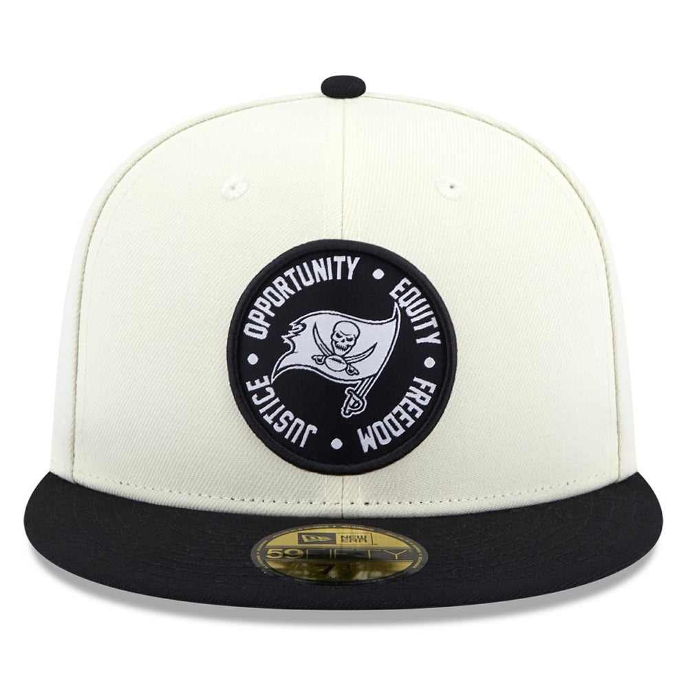 Tampa Bay Buccaneers New Era 2022 Inspire Change 59FIFTY Fitted Hat - Cream/Black Hats