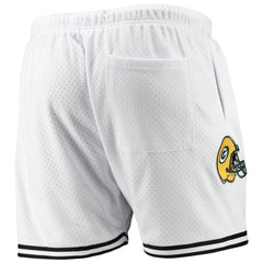 Green Bay Packers Pro Standard Mesh Shorts - White/Black Shorts