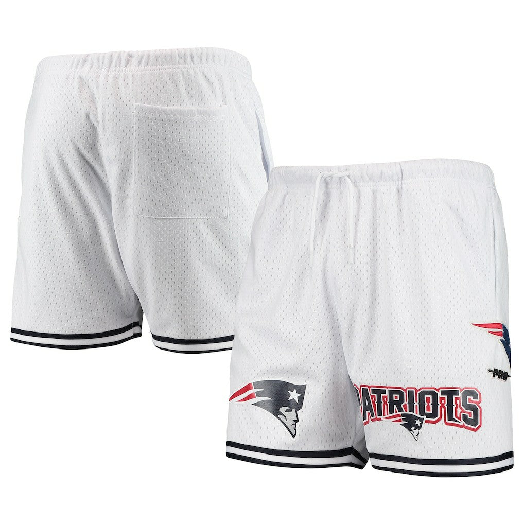 New England Patriots Pro Standard Mesh Shorts - White Shorts