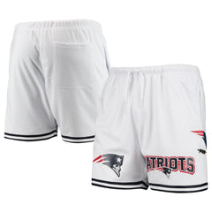 New England Patriots Pro Standard Mesh Shorts - White Shorts