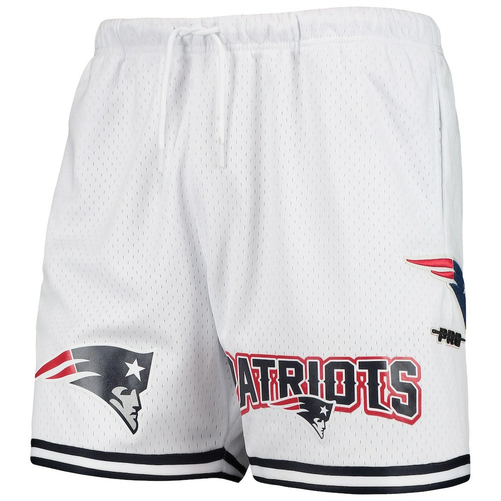 New England Patriots Pro Standard Mesh Shorts - White Shorts