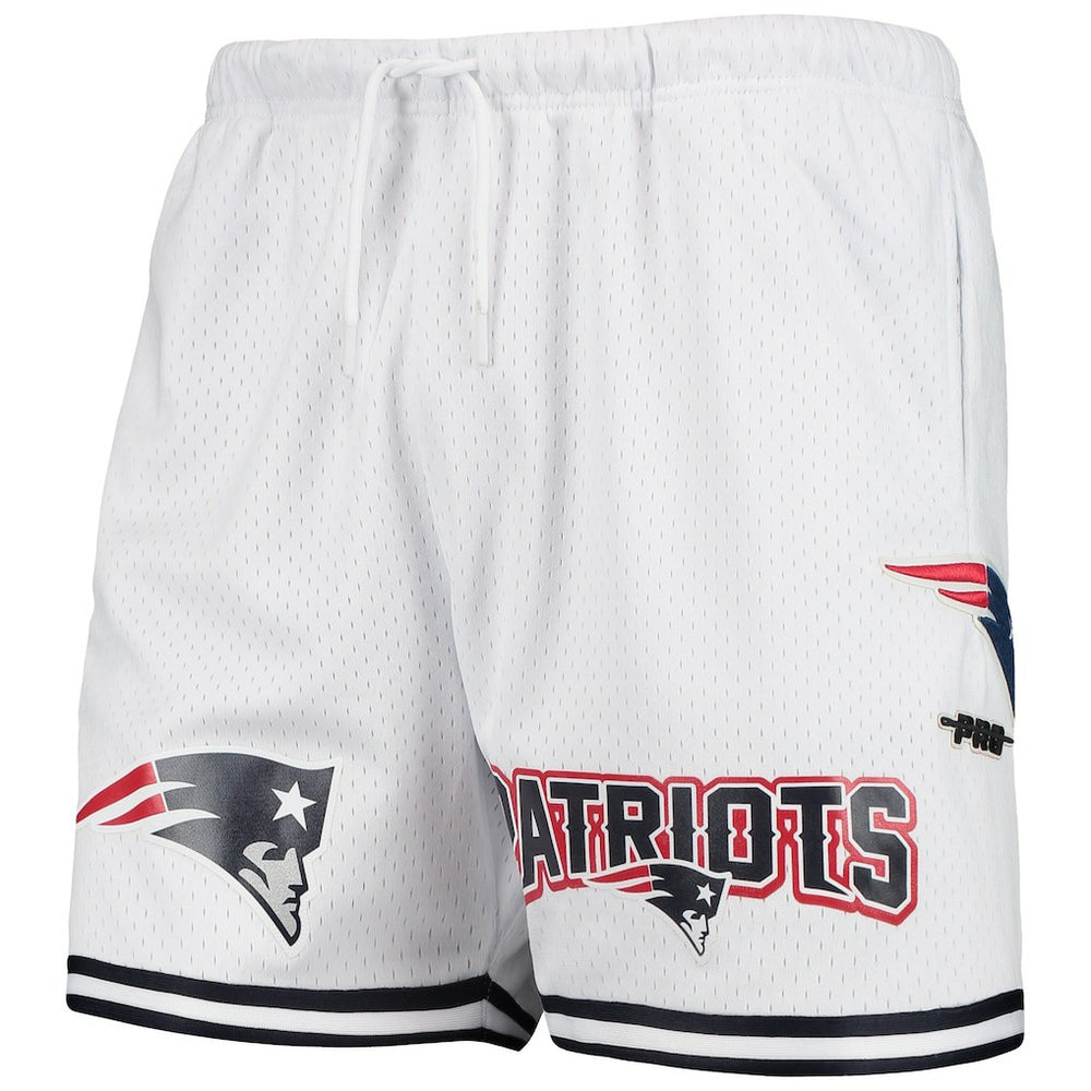 New England Patriots Pro Standard Mesh Shorts - White Shorts