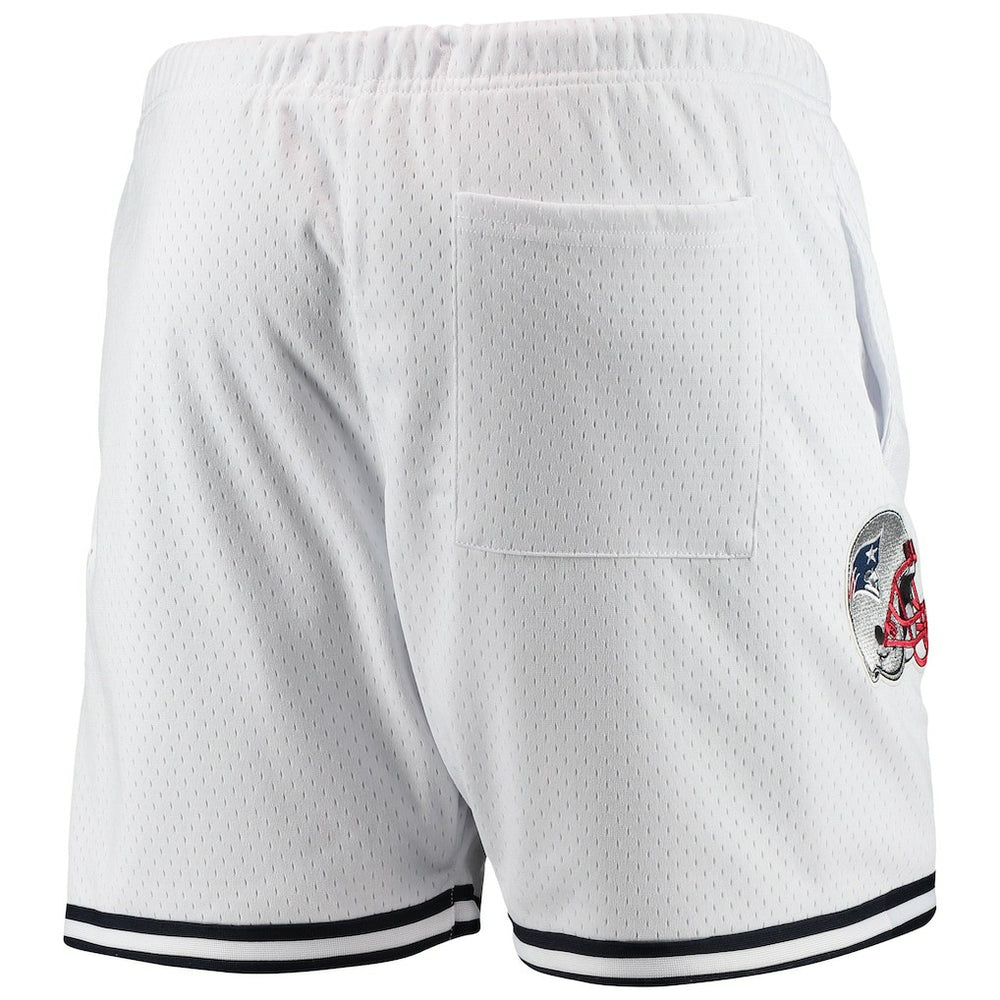 New England Patriots Pro Standard Mesh Shorts - White Shorts