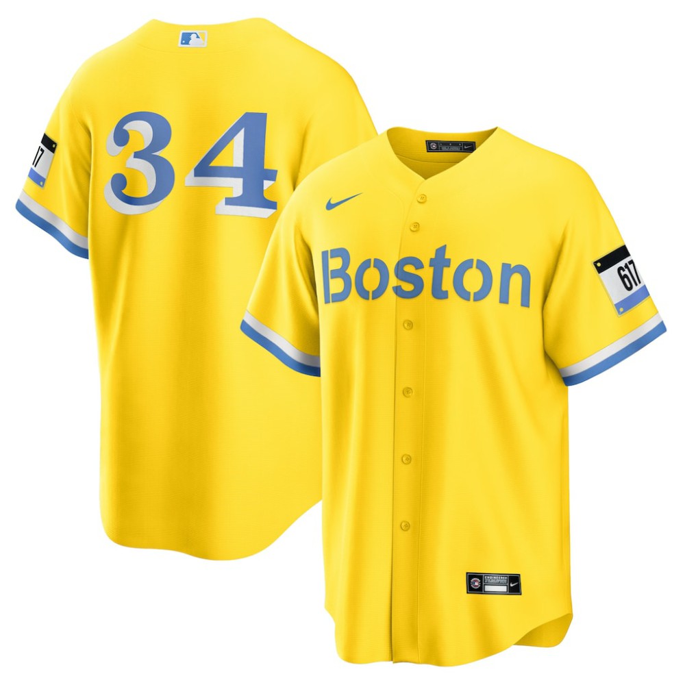 David Ortiz Boston Red Sox Nike Retired Player City Connect Replica Jersey - Gold Jerseys