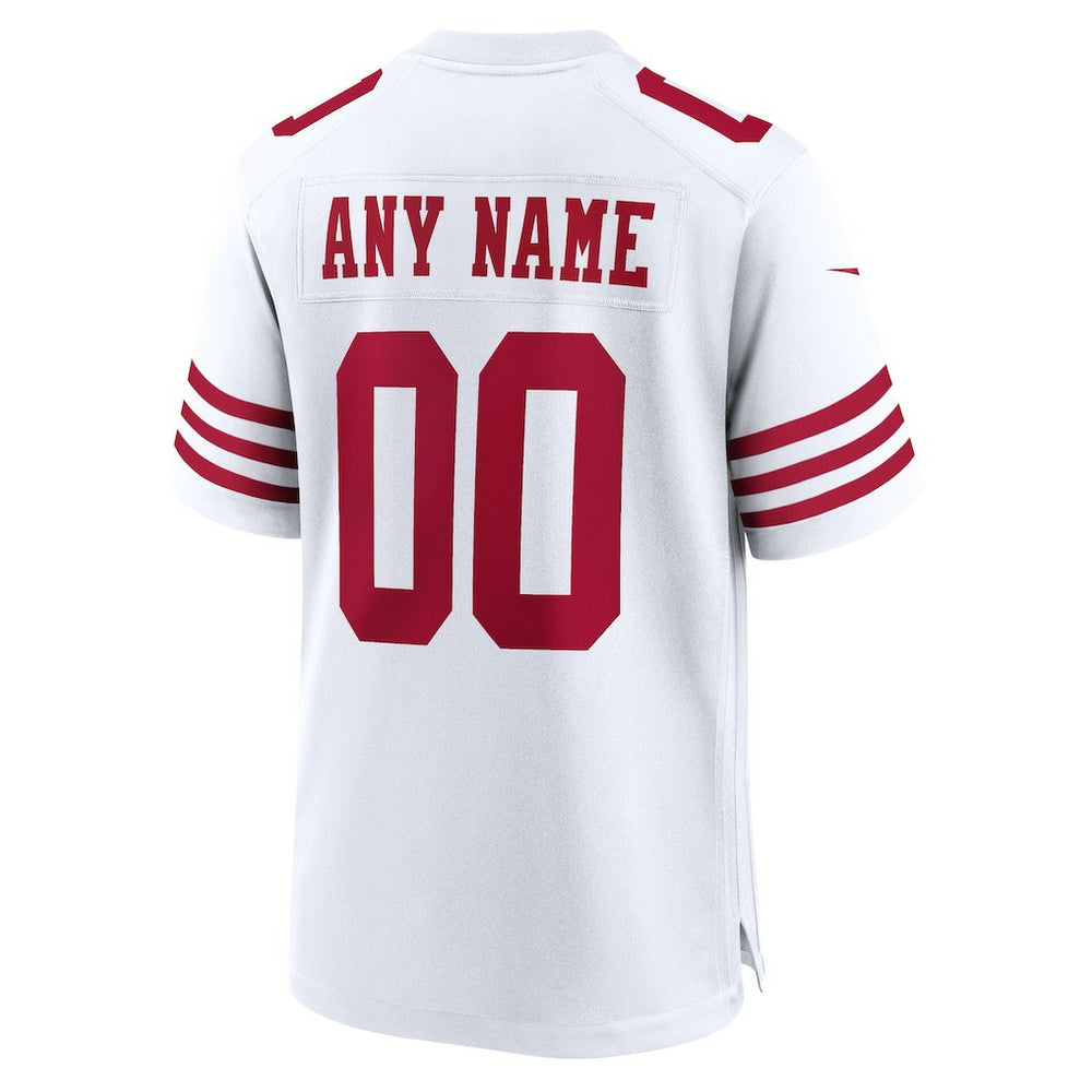 San Francisco 49ers Game Custom Player Jersey - White Jerseys