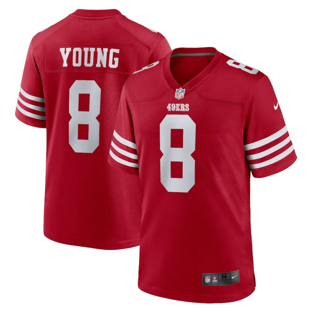 Steve Young San Francisco 49ers Retired Player Game Jersey - Scarlet Jerseys