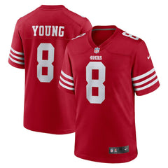 Steve Young San Francisco 49ers Retired Player Game Jersey - Scarlet Jerseys