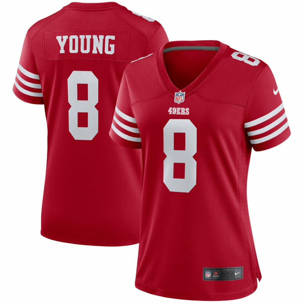 Steve Young San Francisco 49ers Women's Retired Player Game Jersey - Scarlet Jerseys