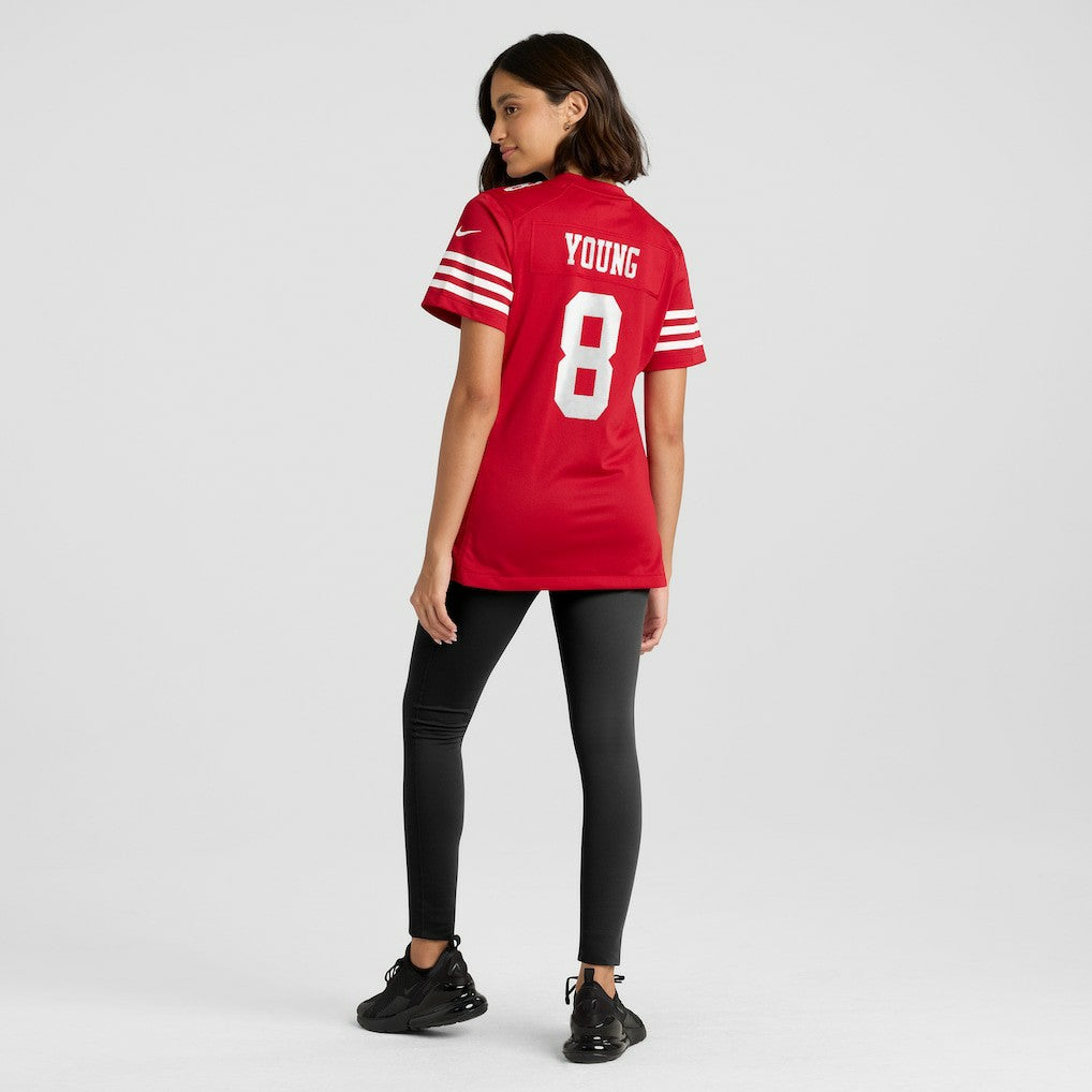 Steve Young San Francisco 49ers Women's Retired Player Game Jersey - Scarlet Jerseys