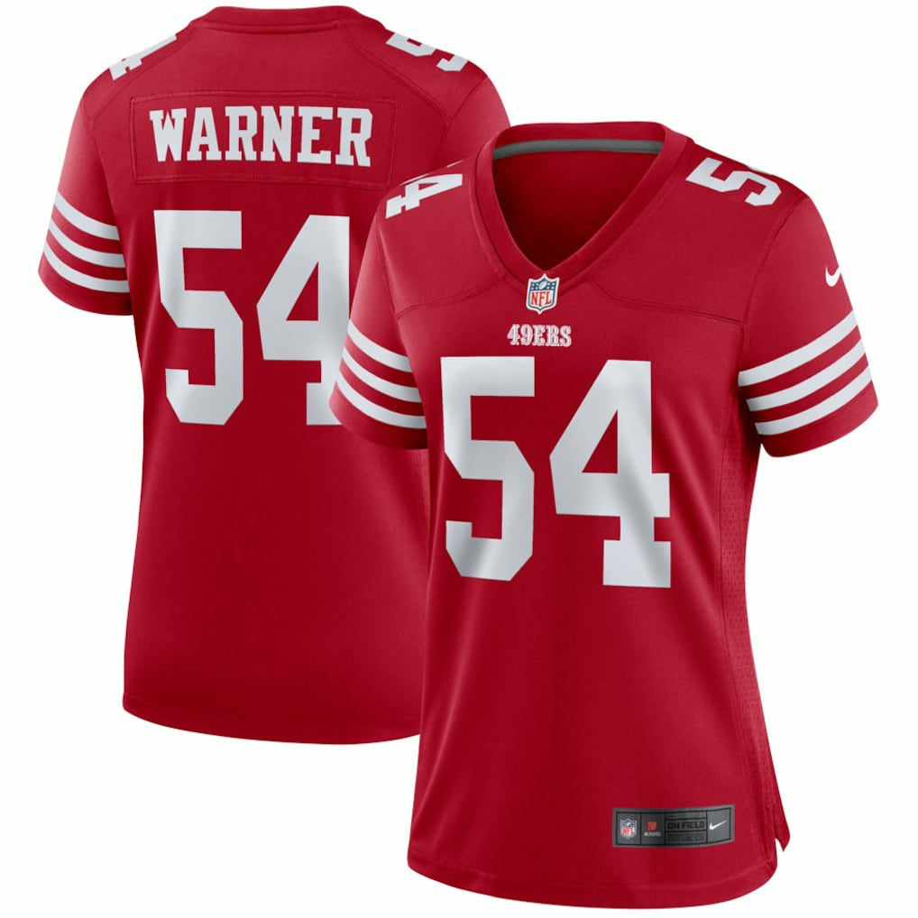 Fred Warner San Francisco 49ers Women's Player Jersey - Scarlet Jerseys