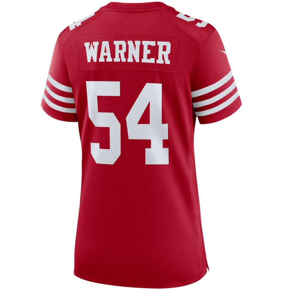 Fred Warner San Francisco 49ers Women's Player Jersey - Scarlet Jerseys