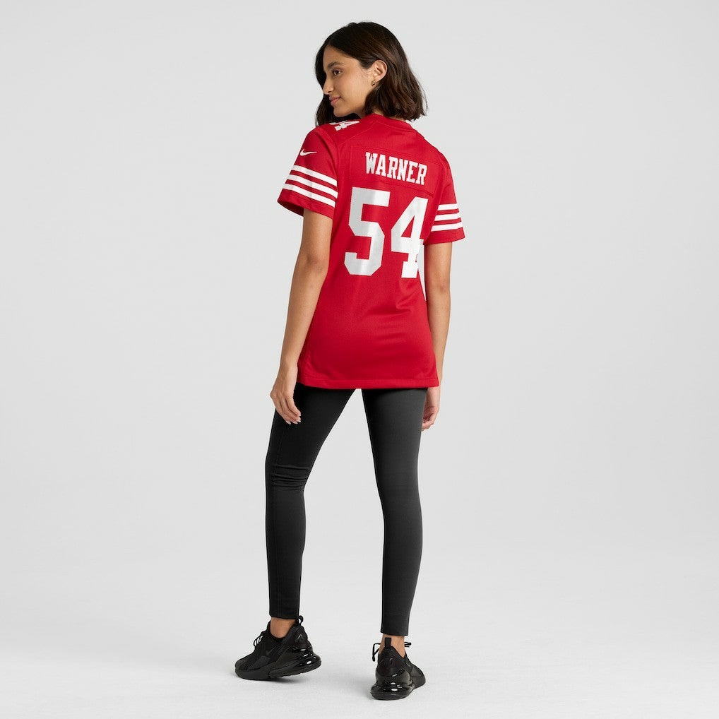 Fred Warner San Francisco 49ers Women's Player Jersey - Scarlet Jerseys