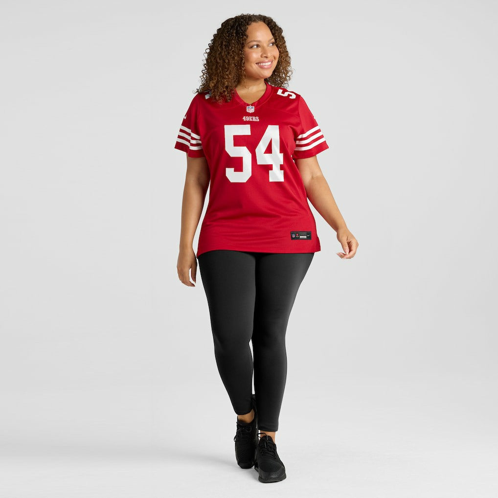 Fred Warner San Francisco 49ers Women's Player Jersey - Scarlet Jerseys