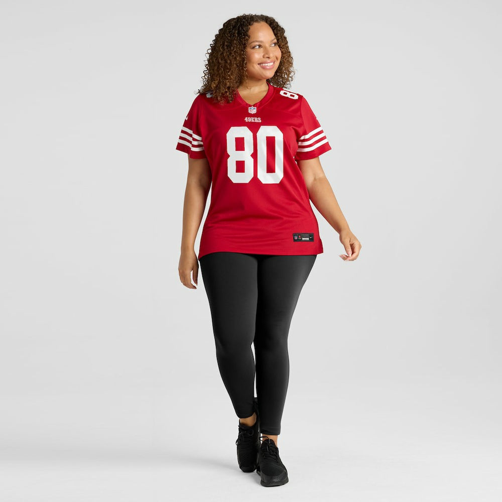 Jerry Rice San Francisco 49ers Women's Retired Player Game Jersey - Scarlet Jerseys