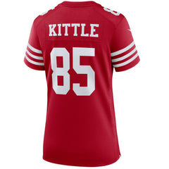 George Kittle San Francisco 49ers Women's Player Jersey - Scarlet Jerseys