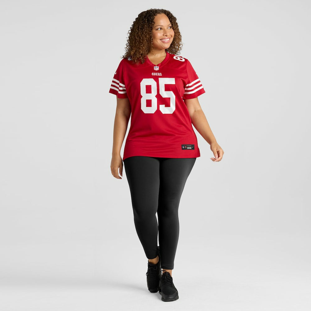 George Kittle San Francisco 49ers Women's Player Jersey - Scarlet Jerseys