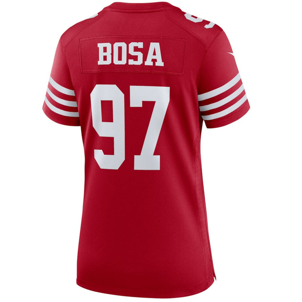 Nick Bosa San Francisco 49ers Women's Player Jersey - Scarlet Jerseys