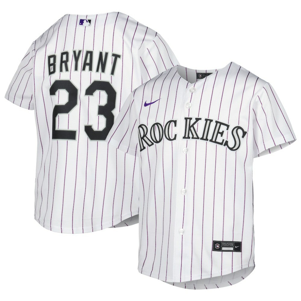 Kris Bryant Colorado Rockies Nike Youth Alternate Replica Player Jersey - White Jerseys