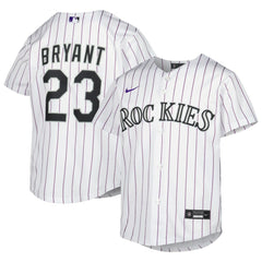 Kris Bryant Colorado Rockies Nike Youth Alternate Replica Player Jersey - White Jerseys
