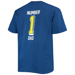 Los Angeles Rams Big & Tall #1 Dad 2-Hit T-Shirt - Royal T-shirts