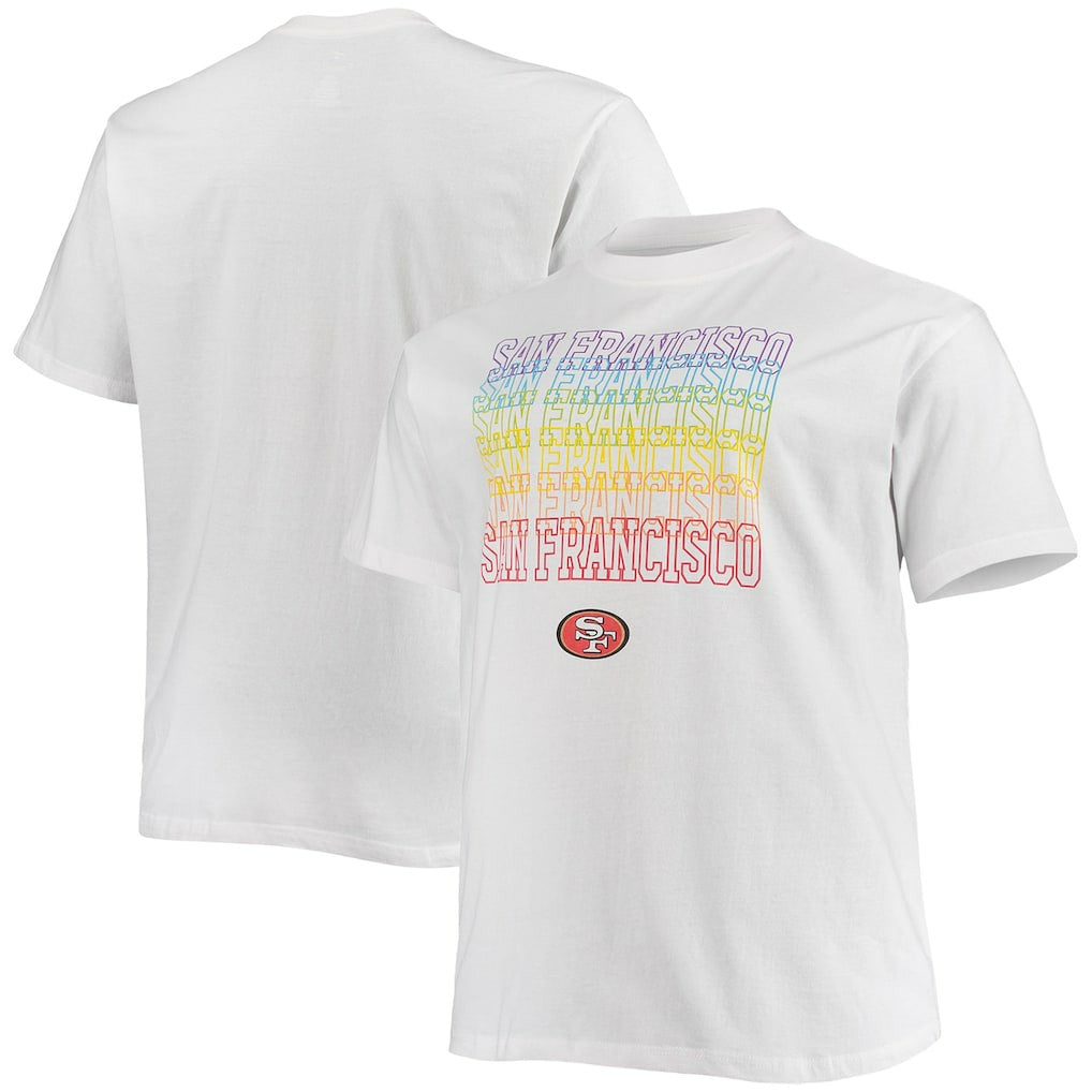 San Francisco 49ers Big & Tall City Pride T-Shirt - White T-shirts