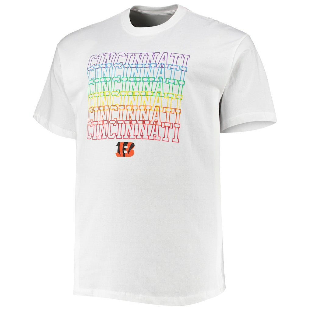 Cincinnati Bengals Big & Tall City Pride T-Shirt - White T-shirts