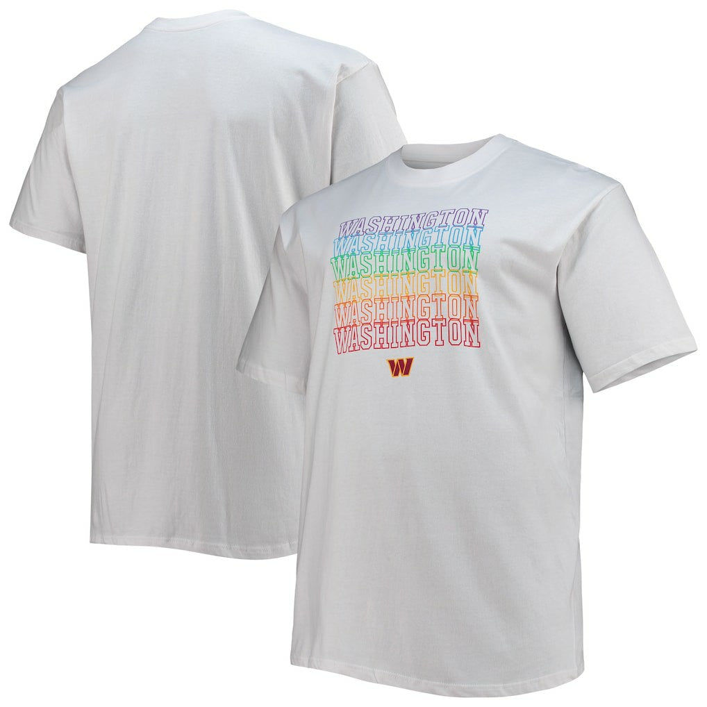 Washington Commanders Big & Tall City Pride T-Shirt - White T-shirts