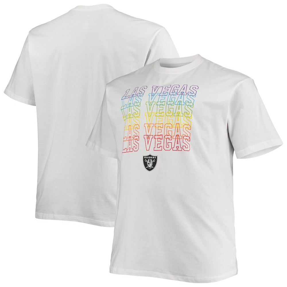 Las Vegas Raiders Big & Tall City Pride T-Shirt - White T-shirts