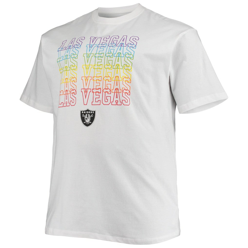 Las Vegas Raiders Big & Tall City Pride T-Shirt - White T-shirts
