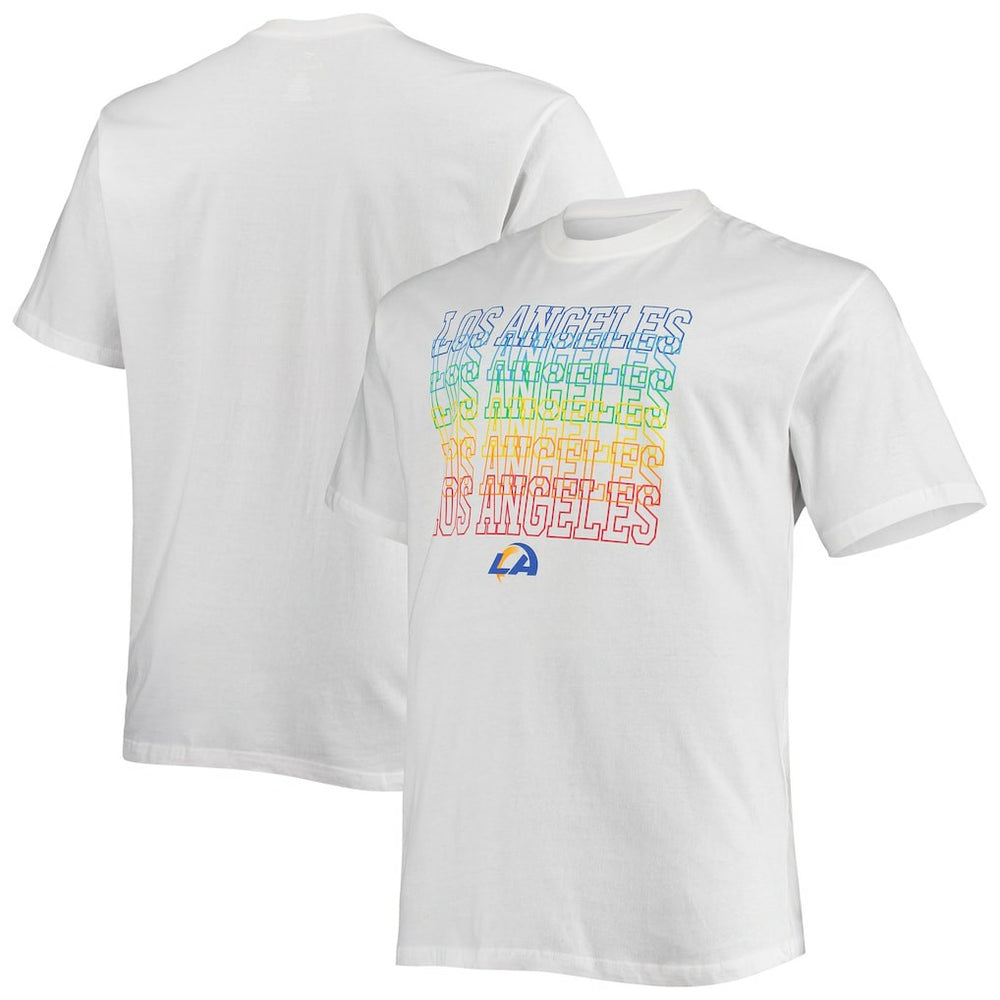 Los Angeles Rams Big & Tall City Pride T-Shirt - White T-shirts