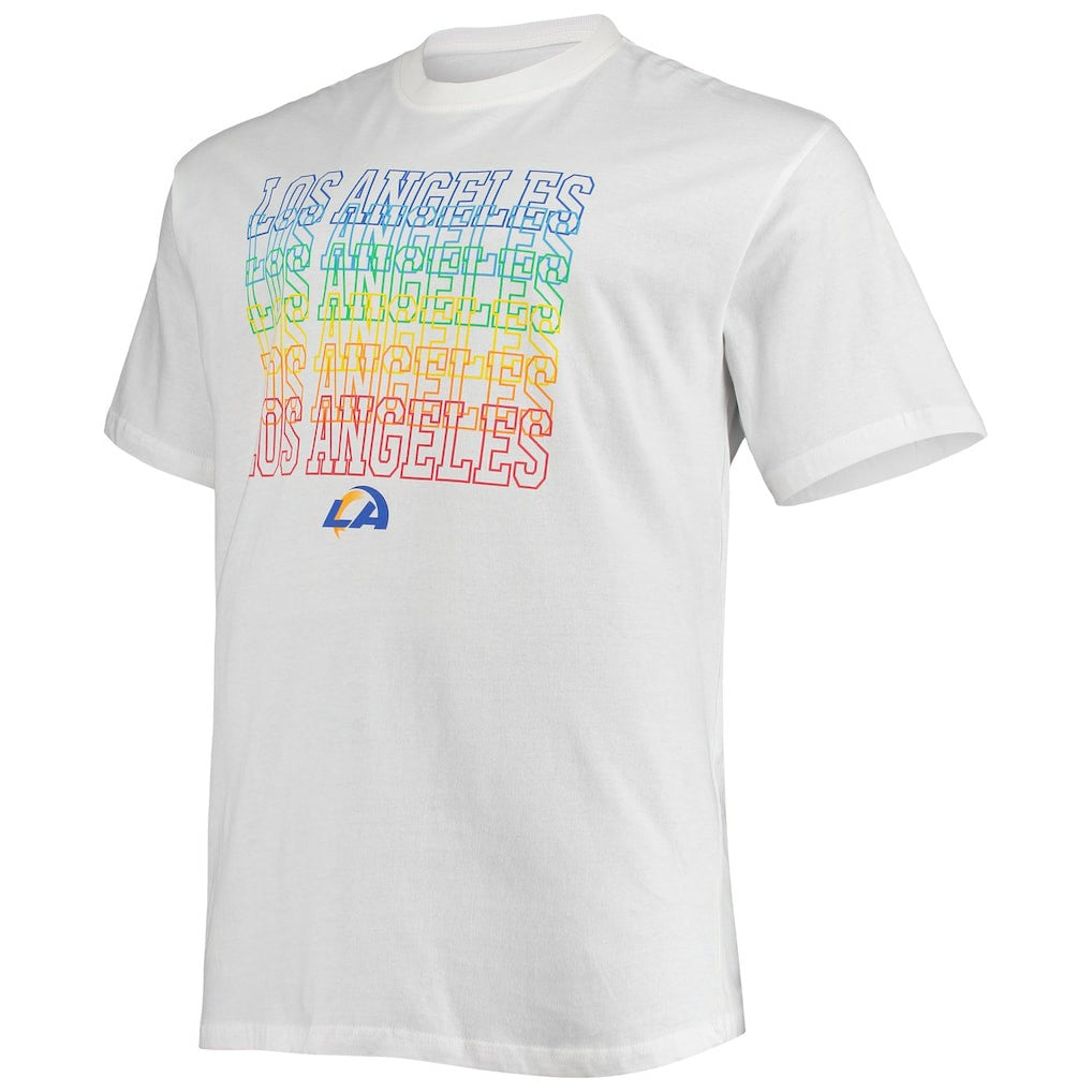 Los Angeles Rams Big & Tall City Pride T-Shirt - White T-shirts