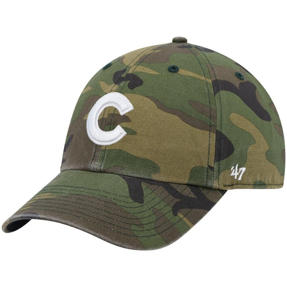 Chicago Cubs '47 Clean Up Adjustable Hat - Camo Hats