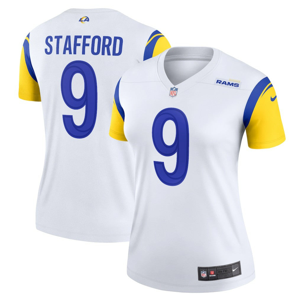 Matthew Stafford Los Angeles Rams Women's Alternate Legend Player Performance Top - White Tops