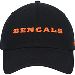 Cincinnati Bengals '47 Clean Up Script Adjustable Hat - Black Hats