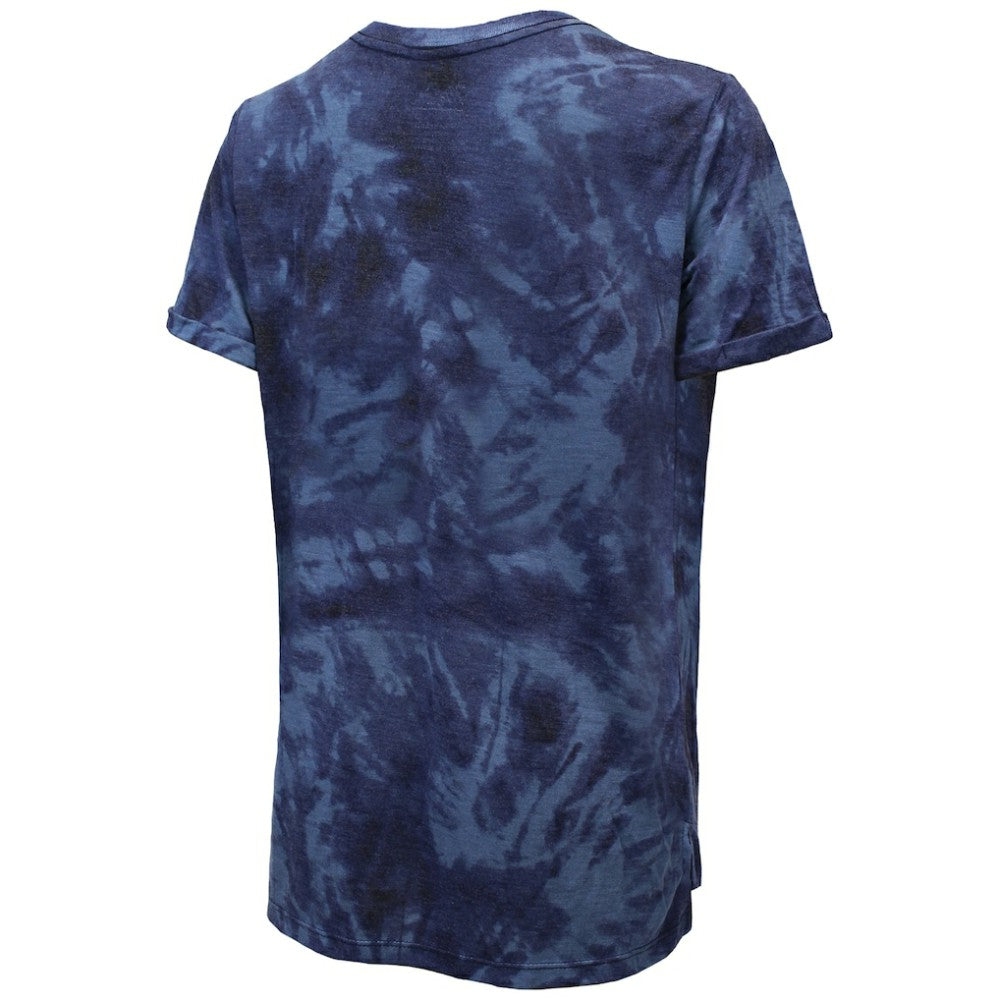 Seattle Kraken Majestic Threads Women's Boyfriend Tie-Dye T-Shirt - Deep Sea Blue | US 4837502
