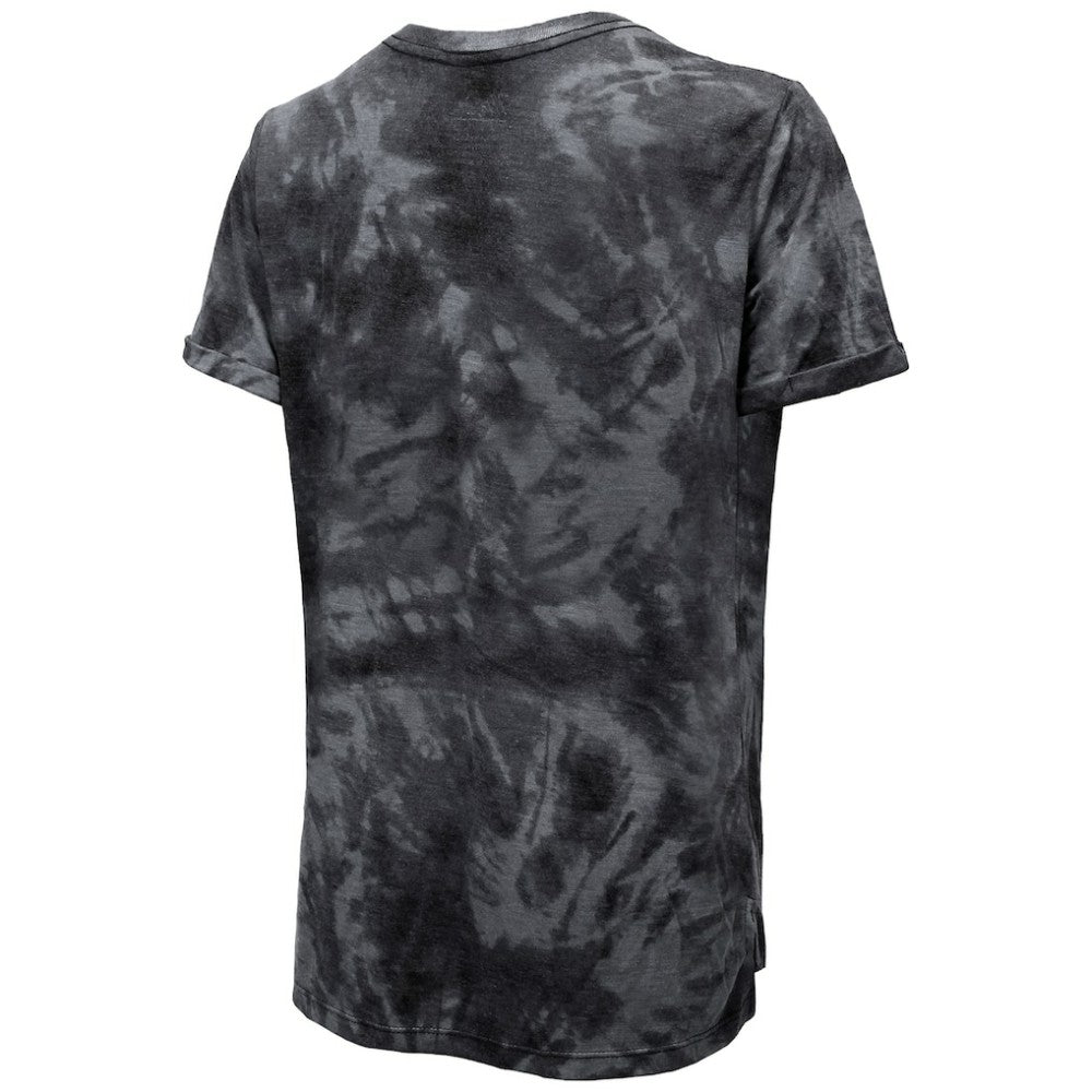 Pittsburgh Penguins Majestic Threads Women's Boyfriend Tie-Dye Tri-Blend T-Shirt - Black | US 4837504