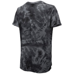 Chicago Blackhawks Majestic Threads Women's Boyfriend Tie-Dye Tri-Blend T-Shirt - Black | US 4837508