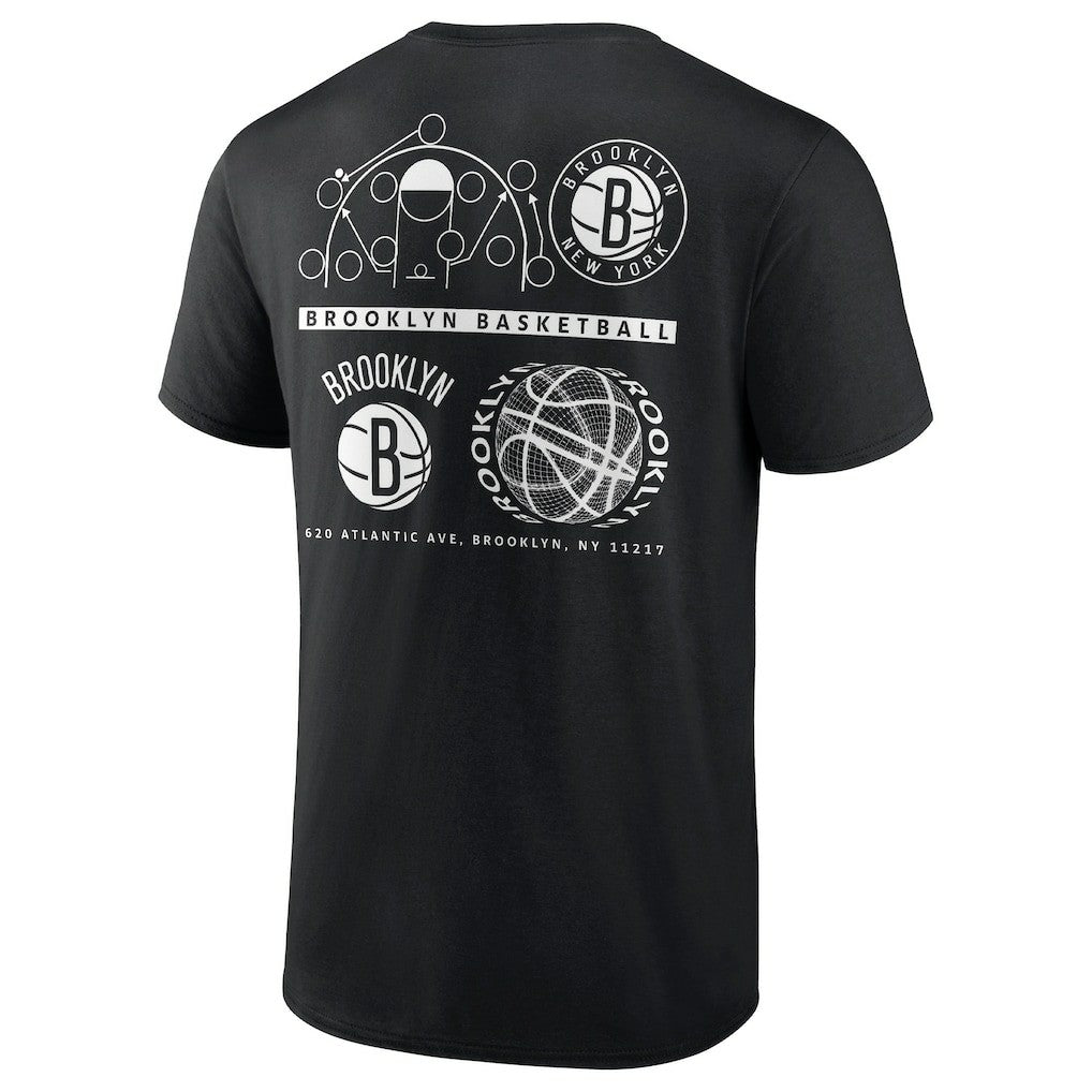 Brooklyn Nets Court Street Collective T-Shirt Black - Fanatics