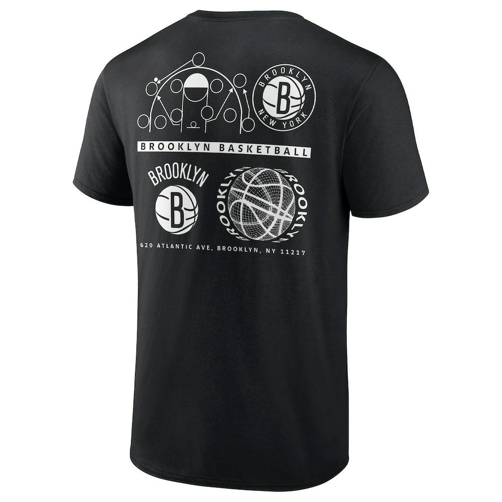 Brooklyn Nets Court Street Collective T-Shirt Black - Fanatics