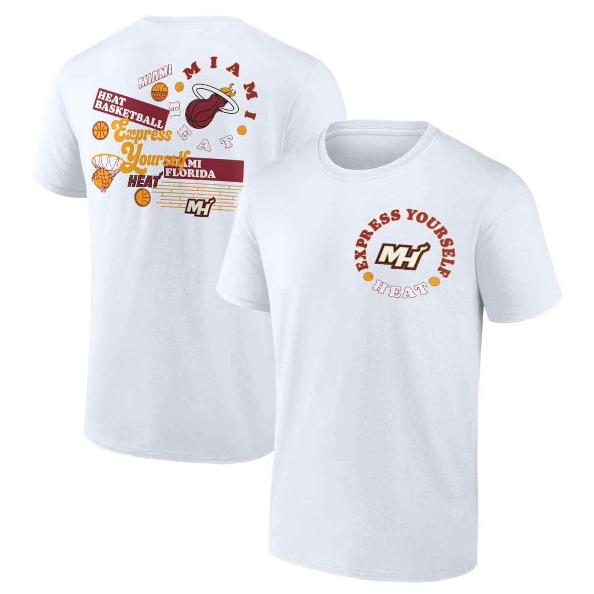 Miami Heat Street Collective T-Shirt White - Fanatics